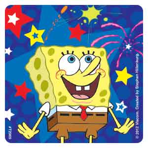 SpongeBob Stars and Stripes Stickers